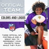 image:imageFranklin Sports NFL Autograph Football  Official Size White Panel Souvenir Football for Autographs  Signatures  NFL Team Fan Shop MemorabiliaMinnesota Vikings