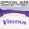 image:imageFranklin Sports NFL Autograph Football  Official Size White Panel Souvenir Football for Autographs  Signatures  NFL Team Fan Shop MemorabiliaMinnesota Vikings