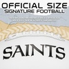 image:imageFranklin Sports NFL Autograph Football  Official Size White Panel Souvenir Football for Autographs  Signatures  NFL Team Fan Shop MemorabiliaNew Orleans Saints