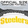 image:imageFranklin Sports NFL Autograph Football  Official Size White Panel Souvenir Football for Autographs  Signatures  NFL Team Fan Shop MemorabiliaPittsburgh Steelers