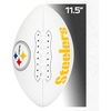 image:imageFranklin Sports NFL Autograph Football  Official Size White Panel Souvenir Football for Autographs  Signatures  NFL Team Fan Shop MemorabiliaPittsburgh Steelers