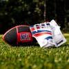 image:imageFranklin Sports NFL Kids Football  Receiver Glove Set  NFL Sticky Fingers Easy Catch Junior Football  Gloves  Youth Foam Football with SelfStick Cover  Includes 1 Football  2 Gloves