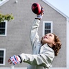 image:imageFranklin Sports NFL Kids Football  Receiver Glove Set  NFL Sticky Fingers Easy Catch Junior Football  Gloves  Youth Foam Football with SelfStick Cover  Includes 1 Football  2 Gloves