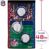 image:imageFranklin Sports NFL Mini Football Toss Target Game  NFL Door Jam Football Over the Door Target  4 Mini Balls Set  3 Hole Throwing Game for All Ages  Practice Passing  Aim