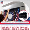 image:imageFranklin Sports NFL Mini Football Toss Target Game  NFL Door Jam Football Over the Door Target  4 Mini Balls Set  3 Hole Throwing Game for All Ages  Practice Passing  Aim