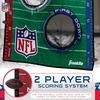 image:imageFranklin Sports NFL Mini Football Toss Target Game  NFL Door Jam Football Over the Door Target  4 Mini Balls Set  3 Hole Throwing Game for All Ages  Practice Passing  Aim