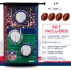 image:imageFranklin Sports NFL Mini Football Toss Target Game  NFL Door Jam Football Over the Door Target  4 Mini Balls Set  3 Hole Throwing Game for All Ages  Practice Passing  Aim