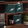 image:imageFranklin Sports NFL Storage Bins  Collapsible Cube Container  Basket  NFL Office Bedroom  Living Room  11x11Philadelphia Eagles