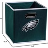 image:imageFranklin Sports NFL Storage Bins  Collapsible Cube Container  Basket  NFL Office Bedroom  Living Room  11x11Philadelphia Eagles