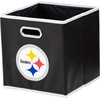 image:imageFranklin Sports NFL Storage Bins  Collapsible Cube Container  Basket  NFL Office Bedroom  Living Room  11x11Pittsburgh Steelers