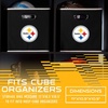 image:imageFranklin Sports NFL Storage Bins  Collapsible Cube Container  Basket  NFL Office Bedroom  Living Room  11x11Pittsburgh Steelers