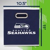 image:imageFranklin Sports NFL Storage Bins  Collapsible Cube Container  Basket  NFL Office Bedroom  Living Room  11x11Seattle Seahawks