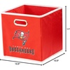 image:imageFranklin Sports NFL Storage Bins  Collapsible Cube Container  Basket  NFL Office Bedroom  Living Room  11x11Tampa Bay Buccaneers