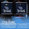 image:imageFranklin Sports NFL Storage Bins  Collapsible Cube Container  Basket  NFL Office Bedroom  Living Room  11x11Tennessee Titans