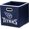 image:imageFranklin Sports NFL Storage Bins  Collapsible Cube Container  Basket  NFL Office Bedroom  Living Room  11x11Tennessee Titans