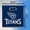 image:imageFranklin Sports NFL Storage Bins  Collapsible Cube Container  Basket  NFL Office Bedroom  Living Room  11x11Tennessee Titans