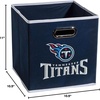 image:imageFranklin Sports NFL Storage Bins  Collapsible Cube Container  Basket  NFL Office Bedroom  Living Room  11x11Tennessee Titans