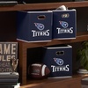 image:imageFranklin Sports NFL Storage Bins  Collapsible Cube Container  Basket  NFL Office Bedroom  Living Room  11x11Tennessee Titans