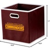 image:imageFranklin Sports NFL Storage Bins  Collapsible Cube Container  Basket  NFL Office Bedroom  Living Room  11x11Washington Commanders