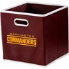 image:imageFranklin Sports NFL Storage Bins  Collapsible Cube Container  Basket  NFL Office Bedroom  Living Room  11x11Washington Commanders
