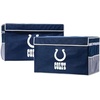 image:imageFranklin Sports NFL Storage Footlocker Bins  Large Folding Organizer Containers  NFL Team Office Bedroom  Living Room Dcor  Large  Small BinsIndianapolis Colts