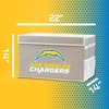 image:imageFranklin Sports NFL Storage Footlocker Bins  Large Folding Organizer Containers  NFL Team Office Bedroom  Living Room Dcor  Large  Small BinsLos Angeles Chargers