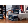 image:imageFranklin Sports NFL Storage Footlocker Bins  Large Folding Organizer Containers  NFL Team Office Bedroom  Living Room Dcor  Large  Small BinsLos Angeles Chargers