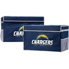 image:imageFranklin Sports NFL Storage Footlocker Bins  Large Folding Organizer Containers  NFL Team Office Bedroom  Living Room Dcor  Large  Small BinsLos Angeles Chargers