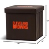 image:imageFranklin Sports NFL Storage Ottoman  Container  Folding Organizer Bins  Office Bedroom  Living Room Decor  14 x 14Cleveland Browns