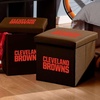 image:imageFranklin Sports NFL Storage Ottoman  Container  Folding Organizer Bins  Office Bedroom  Living Room Decor  14 x 14Cleveland Browns