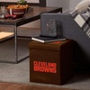 image:imageFranklin Sports NFL Storage Ottoman  Container  Folding Organizer Bins  Office Bedroom  Living Room Decor  14 x 14Cleveland Browns