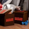 image:imageFranklin Sports NFL Storage Ottoman  Container  Folding Organizer Bins  Office Bedroom  Living Room Decor  14 x 14Cleveland Browns