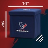 image:imageFranklin Sports NFL Storage Ottoman  Container  Folding Organizer Bins  Office Bedroom  Living Room Decor  14 x 14Houston Texans