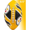 image:imageFranklin Sports NFL Team Footballs  Rubber Youth Mini Balls for All Teams  Kids 85 Football  Air Pump Sets  Official NFL LicensedPittsburgh Steelers