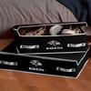 image:imageFranklin Sports NFL Under Bed Storage Bins  Folding Organizer Containers  NFL Team Office Bedroom  Living Room DcorBaltimore Ravens