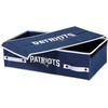image:imageFranklin Sports NFL Under Bed Storage Bins  Folding Organizer Containers  NFL Team Office Bedroom  Living Room DcorNew England Patriots