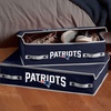 image:imageFranklin Sports NFL Under Bed Storage Bins  Folding Organizer Containers  NFL Team Office Bedroom  Living Room DcorNew England Patriots