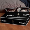 image:imageFranklin Sports NFL Under Bed Storage Bins  Folding Organizer Containers  NFL Team Office Bedroom  Living Room DcorNew Orleans Saints