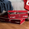 image:imageFranklin Sports NFL Under Bed Storage Bins  Folding Organizer Containers  NFL Team Office Bedroom  Living Room DcorTampa Bay Buccaneers