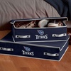 image:imageFranklin Sports NFL Under Bed Storage Bins  Folding Organizer Containers  NFL Team Office Bedroom  Living Room DcorTennessee Titans