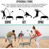 image:imageFranklin Sports Outdoor Game Sets  PicklePop  Spyderball  Includes Nets Balls Paddles  Carry Bags  Family FunSpyderball