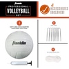 image:imageFranklin Sports Outdoor Volleyball Net Sets  Beach  Backyard Portable Volleyball Net with Poles  Complete Outdoor Volleyball Sets with Net  Volleyball IncludedProfessional