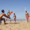 image:imageFranklin Sports Outdoor Volleyball Net Sets  Beach  Backyard Portable Volleyball Net with Poles  Complete Outdoor Volleyball Sets with Net  Volleyball IncludedStarter