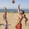 image:imageFranklin Sports Outdoor Volleyball Net Sets  Beach  Backyard Portable Volleyball Net with Poles  Complete Outdoor Volleyball Sets with Net  Volleyball IncludedFamily