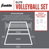 image:imageFranklin Sports Outdoor Volleyball Net Sets  Beach  Backyard Portable Volleyball Net with Poles  Complete Outdoor Volleyball Sets with Net  Volleyball IncludedElite