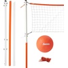 image:imageFranklin Sports Outdoor Volleyball Net Sets  Beach  Backyard Portable Volleyball Net with Poles  Complete Outdoor Volleyball Sets with Net  Volleyball IncludedStarter