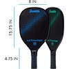 image:imageFranklin Sports Pickleball Paddle and Ball Set  Wooden Pickleball Rackets  Balls  Activator  USAPA Approved  Ball Set2 Player Set BlueGreen