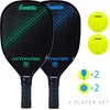 image:imageFranklin Sports Pickleball Paddle and Ball Set  Wooden Pickleball Rackets  Balls  Activator  USAPA Approved  Ball Set2 Player Set BlueGreen