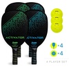 image:imageFranklin Sports Pickleball Paddle and Ball Set  Wooden Pickleball Rackets  Balls  Activator  USAPA Approved  Ball Set4 Player Set  BlueGreen