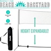 image:imageFranklin Sports Portable Adjustable Height 10ft Wide Net  for Badminton Kids Volleyball Pickleball  Tennis